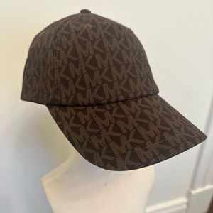 Michael Kors MK Logo Hat Chocolate Brown Baseball Cap